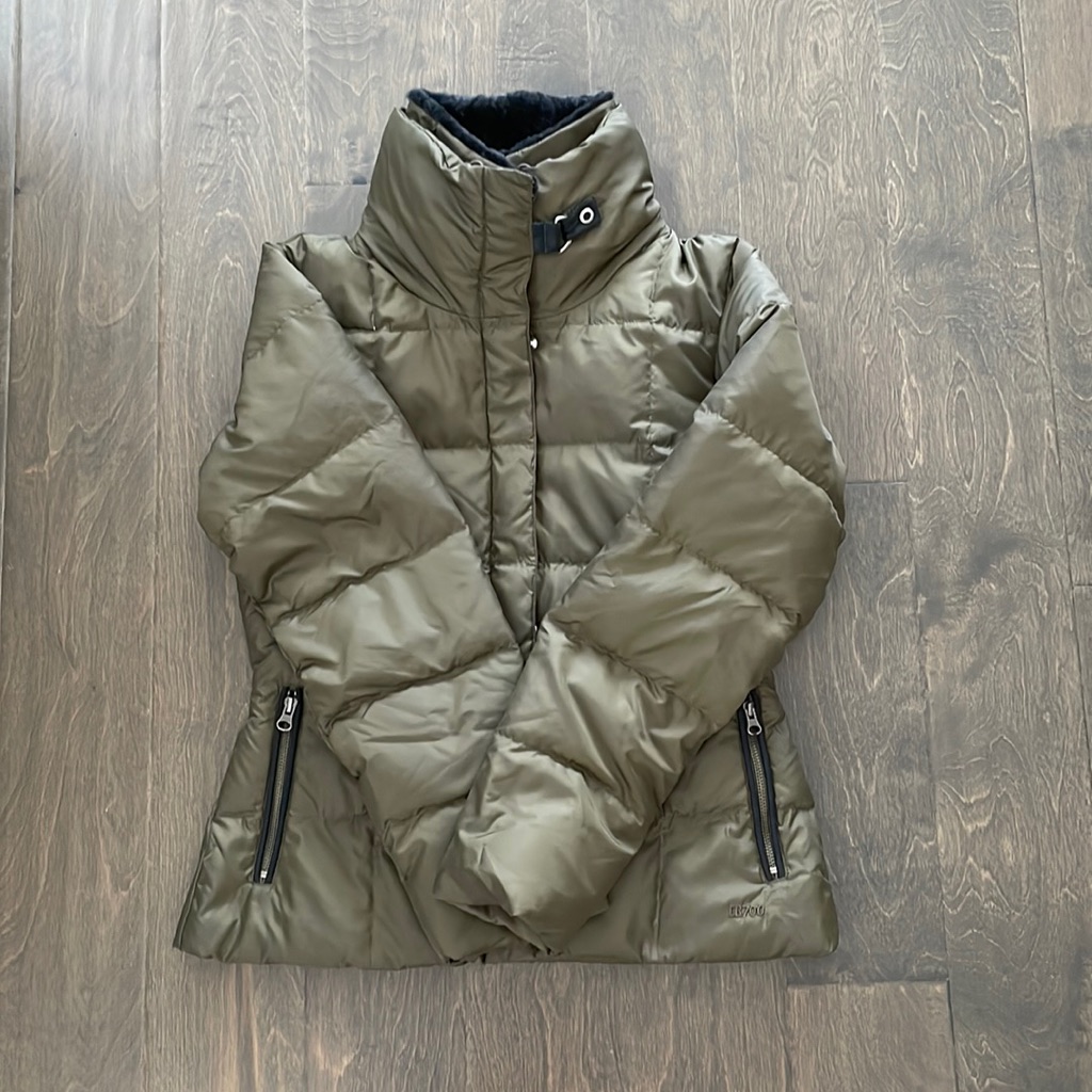 Eddie Bauer Eb700 Puffer Jacket With Removable Faux Fur Collar, Xs
